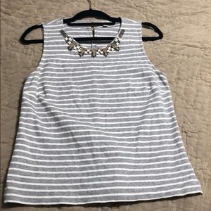 Striped JCrew tank